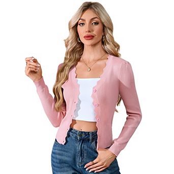 Women's Open Front Lightweight Shrugs Sweater Long Sleeve V-Neck Slim Fit Knit Cardigan Coat