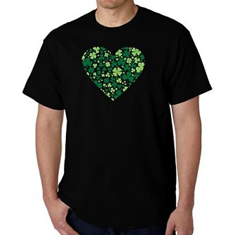 Clover Heart - Men's Word Art T-Shirt