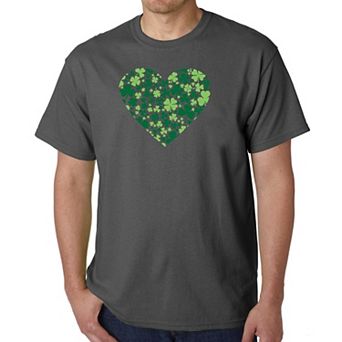 Clover Heart - Men's Word Art T-Shirt