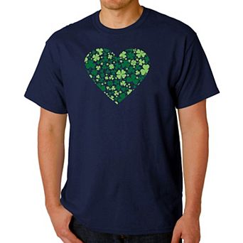 Clover Heart - Men's Word Art T-Shirt