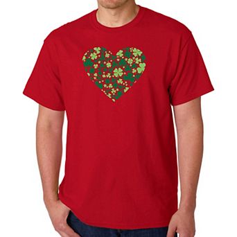 Clover Heart - Men's Word Art T-Shirt