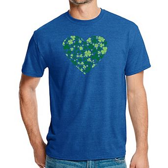 Clover Heart - Men's Premium Blend Word Art T-Shirt