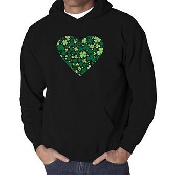 Clover Heart - Men's Word Art Hooded Sweatshirt