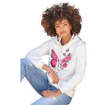 Joe Browns Women's Plus Size Graphic Hoodie