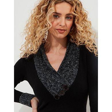 Joe Browns Women's Plus Size Button Cable Sweater