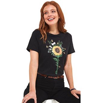 Joe Browns Women's Plus Size Stretch Cotton Graphic Tee