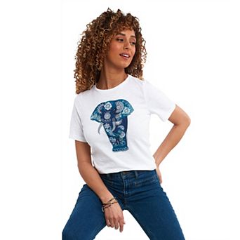 Joe Browns Women's Plus Size Stretch Cotton Graphic Tee