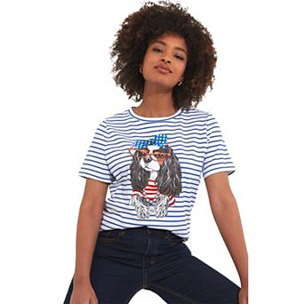 Joe Browns Women's Plus Size Stretch Cotton Graphic Tee