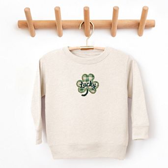 Lucky Clover Yarn Print - Toddler Graphic Sweatshirt