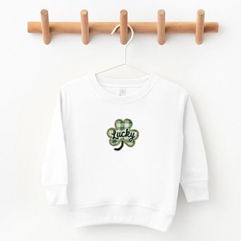 Lucky Clover Yarn Print - Toddler Graphic Sweatshirt