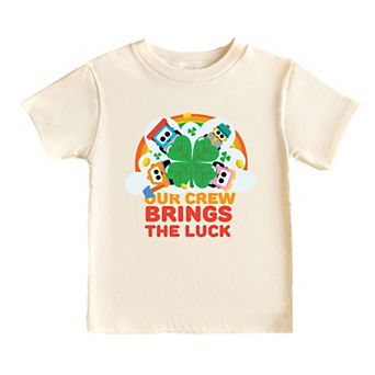 Leo the Truck Our Crew Brings The Luck - Toddler Short Sleeve Graphic T-Shirt