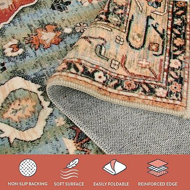 Boho Washable Runners for Hallways Non Slip, Bohemian Kitchen Mats for Floor, Vintage Low