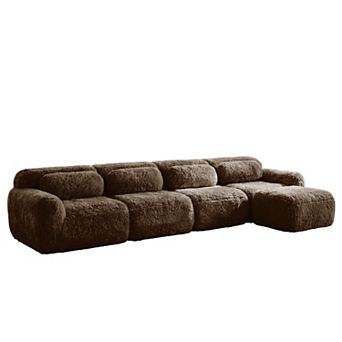 Merax Modular Sectional Sofa Simplified Style Flexible Configurations Premium Plush