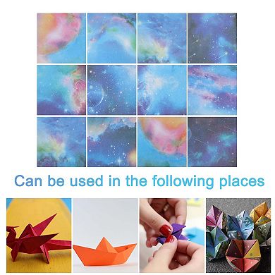 240Pcs Double-Sided Origami Paper 12 Style for DIY Arts