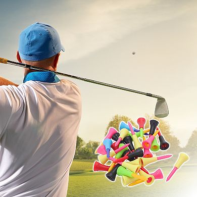 Portable 56mm Golf Tees 2.2" Multicolor 30 Pcs