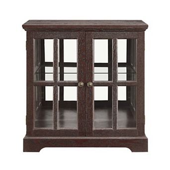 Merax Display Cabinet,Antique Display Cabinet with Adjustable Shelves