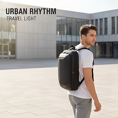 17 Inch Waterproof Business Laptop Backpack with USB Charger Slim Anti-Theft