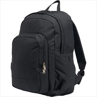 25L Water-Resistant Laptop Backpack with 15" Sleeve & Multi-Compartment Black
