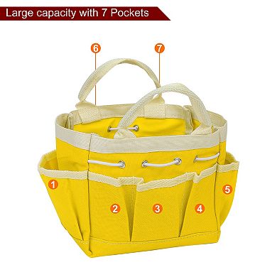 Garden Tool Bag Large Oxford Waterproof with Pockets Garden Tote Bag Gardening Tool Organizer 1pc