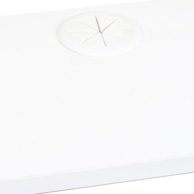 Trikiousd 65.35'' Wall Mounted Floating TV Stand with LED Lights & Charging Station