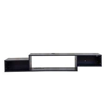 Trikiousd 65.35'' Wall Mounted Floating TV Stand with LED Lights & Charging Station