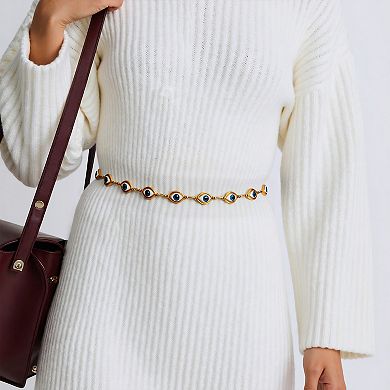 Boho Style Eye Adjustable Waist Belt for Women 1Pc