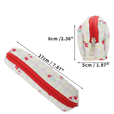 Grid Print Pen Pouch for Office Organizer 1 Pc