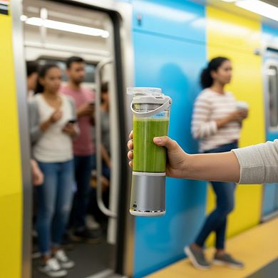 Portable Blender Cordless 18oz USB C Rechargeable for Shakes and Smoothies