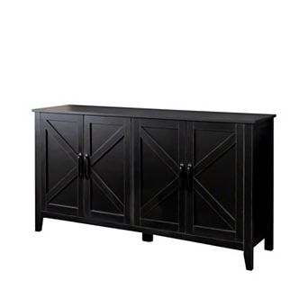 Trikiousd Modern Practical TV Stand, Artistic Design Media Console for Living Room & Bedroom