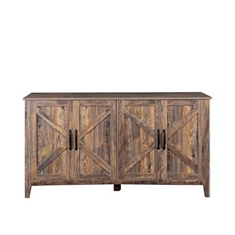 Trikiousd Modern Practical TV Stand, Artistic Design Media Console for Living Room & Bedroom