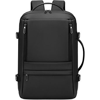 35L Expandable Flight Approved Carry On Travel Backpack for Business Black