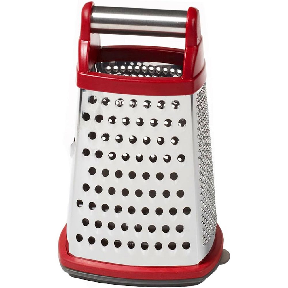 4 Sided Stainless Steel Box Grater with Detachable Storage Container