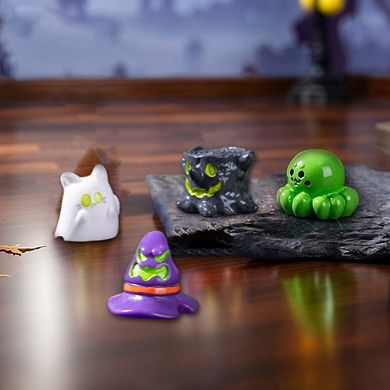 Realistic Figurines, Adorable Mini Figure, Great Cake Decor, White, Black, Green, Purple, 4 Pcs