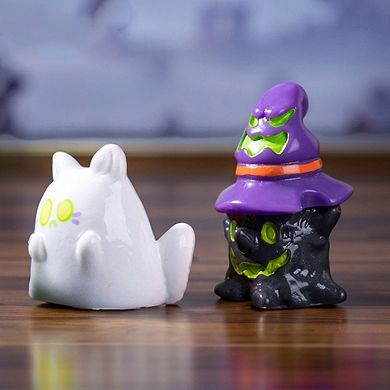 Realistic Figurines, Adorable Mini Figure, Great Cake Decor, White, Black, Green, Purple, 4 Pcs