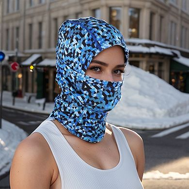 Quick-drying Ice Silk Geometric Balaclava Face Mask 1 Pc