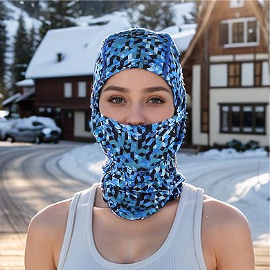 Quick-drying Ice Silk Geometric Balaclava Face Mask 1 Pc