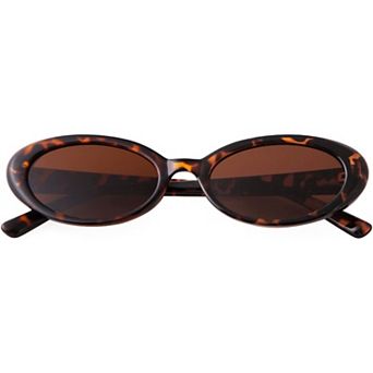 90s Retro Small Oval Sunglasses for Women Men