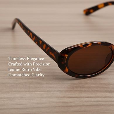 90s Retro Small Oval Sunglasses for Women Men