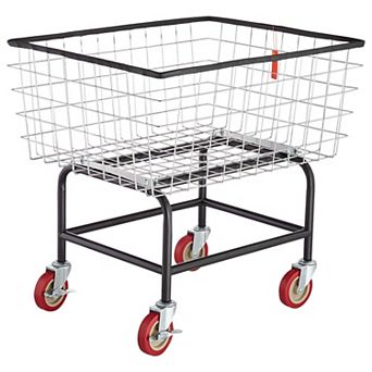 Heavy-Duty Wheeled Laundry Cart for Large Loads, Groceries, or Household Storage