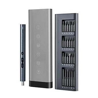 Electric Precision Screwdriver Kit with 48 Bits and LED Lights