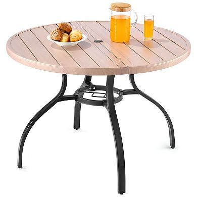 Patio Dining Table for 4, Metal Outdoor Table