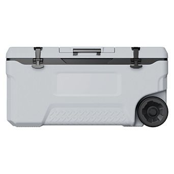 74-qt Wheeled Ice Cooler with Pull Handle for Outdoor Parties and Travel
