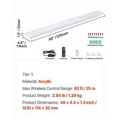 Wall Mount or Countertop Wine Rack with LED Lights for 12 Bottles