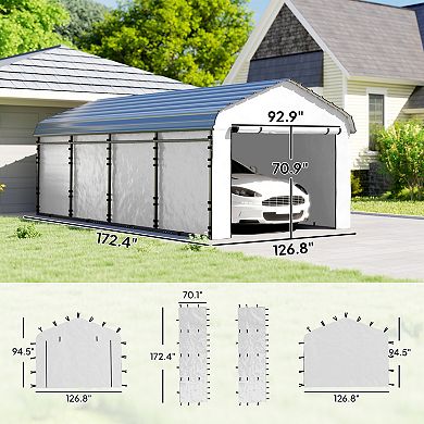 Outsunny Carport Replacement Sidewall Panel Set of 4 for 10ft x 15ft Carports