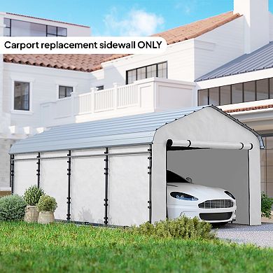 Outsunny Carport Replacement Sidewall Panel Set of 4 for 10ft x 15ft Carports