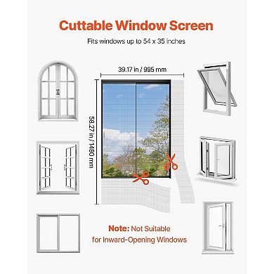 Magnetic Window Screen for Custom or Irregular Windows