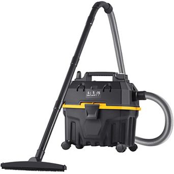 5 HP Wet/Dry Vacuum Cleaner with 65 CFM Suction and 4-Gallon Tank