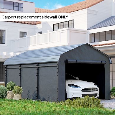 Outsunny Carport Replacement Sidewall Panel Set of 4 for 12ft x 20ft Carports