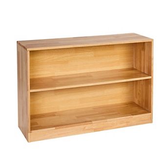 Bookshelf and Storage Organizer with 2 Compartments and Top Shelf
