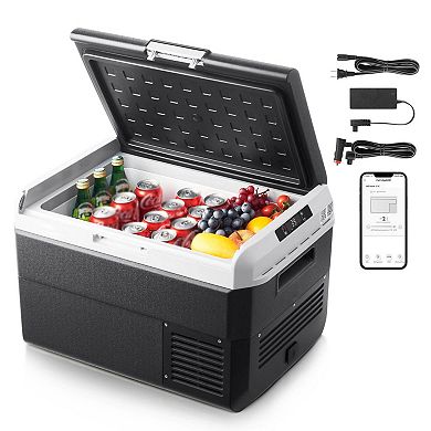 42.3QT Portable Car Refrigerator Freezer Rapid Cooling Dual-Power